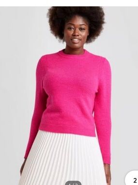 A New day Bright Pink Crewneck Sweater